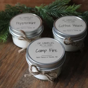 Peppermint - Camp Fire - Coffee House Candle Gift Set